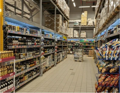 Grocery store racks