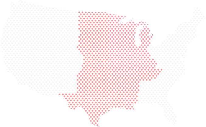 USA dot map