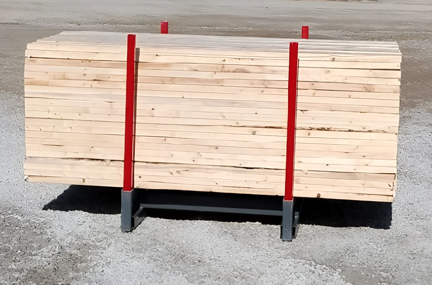 Lumber cradle racks