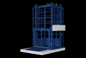 Mechanical VRC lift with chain drive for multi-level material handling