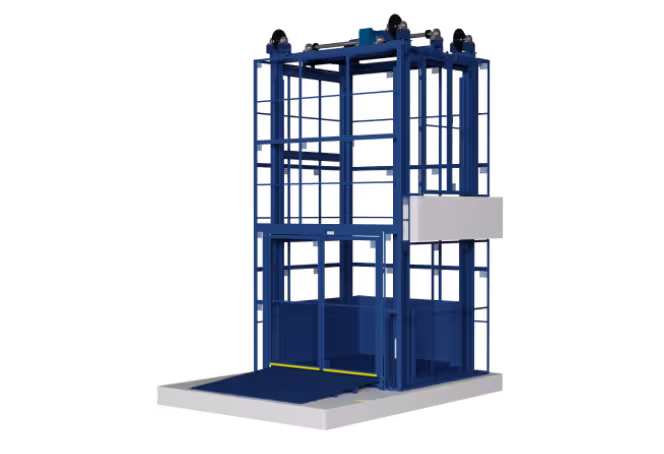 Mechanical VRC lift with chain drive for multi-level material handling