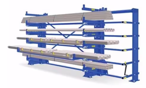 Rollout rack system ideal for manual access â heavy-duty pull-out shelving for warehouses
