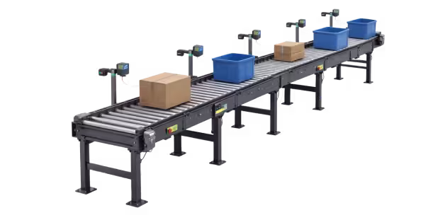 Accumulation conveyor with zone controls and photo-eyes for flow balancing