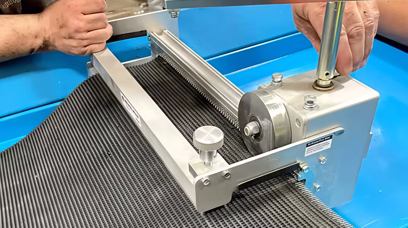 Belt conveyor system transporting packages along inclined path in warehouse