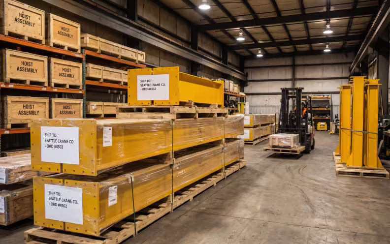 Bridge crane equipment procurement from manufacturers Gorbel Spanco CraneWerks and Kundel