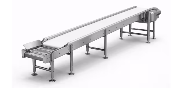Expandable conveyor with casters and rollers for seasonal surge capacity in distribution centers