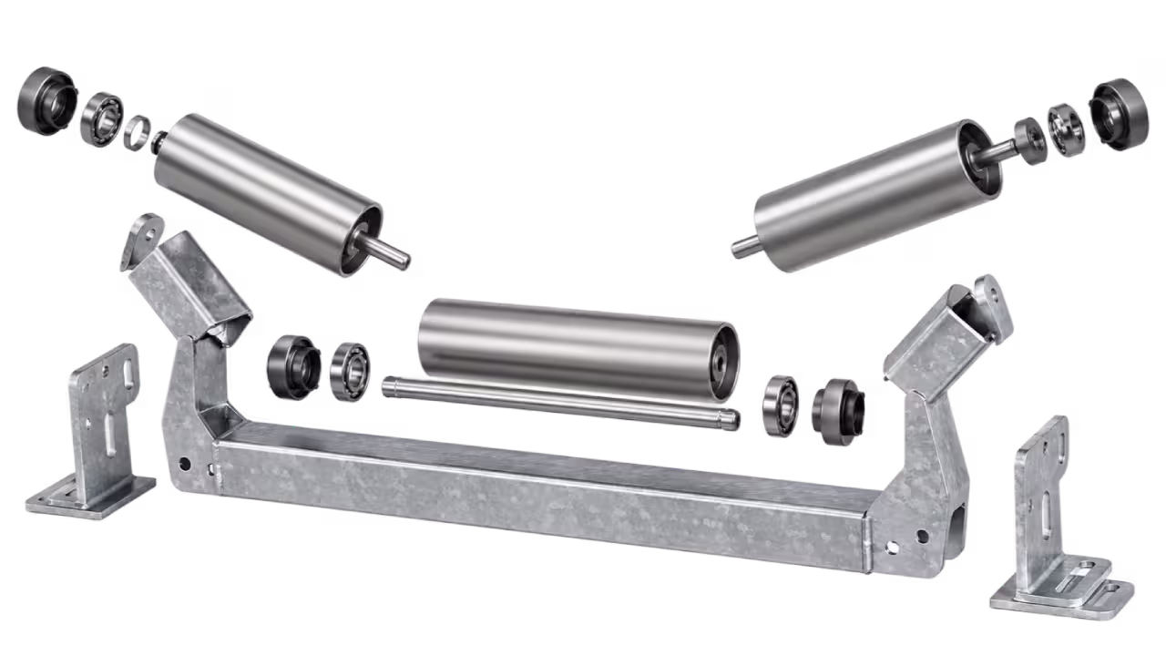 Rollers & Idlers OEM and aftermarket conveyor spare parts stocked by MWS